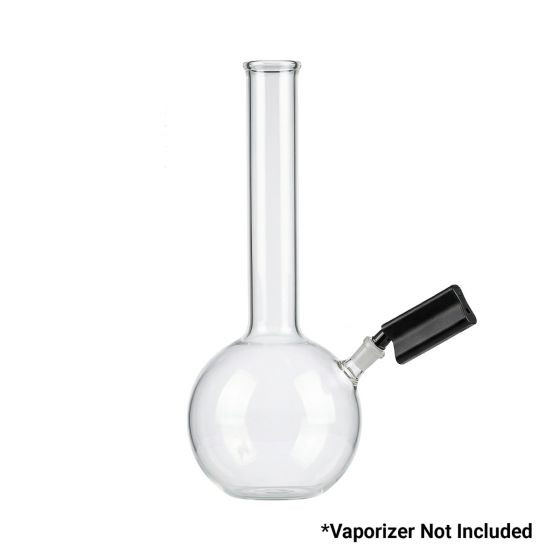 Utillian 850 Wasserpfeifen-Adapter an einem transparenten Glas-Bubbler befestigt (Vaporizer nicht enthalten)